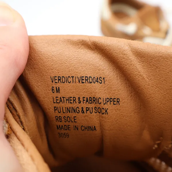 Verdict Women's Tan Mesh Suede Soccer Style Sneakers Size 6 Gum Sole - Image 6
