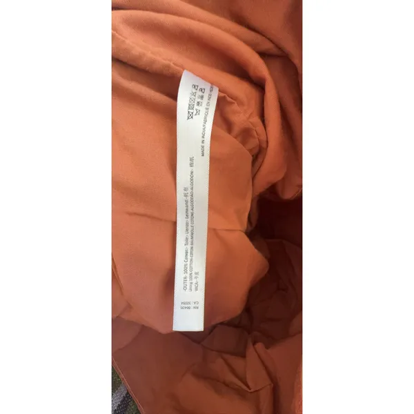 Free People Baby Oksana Tote C 8151 Small Orange Mix Striped Cotton Bag Women's - Image 12