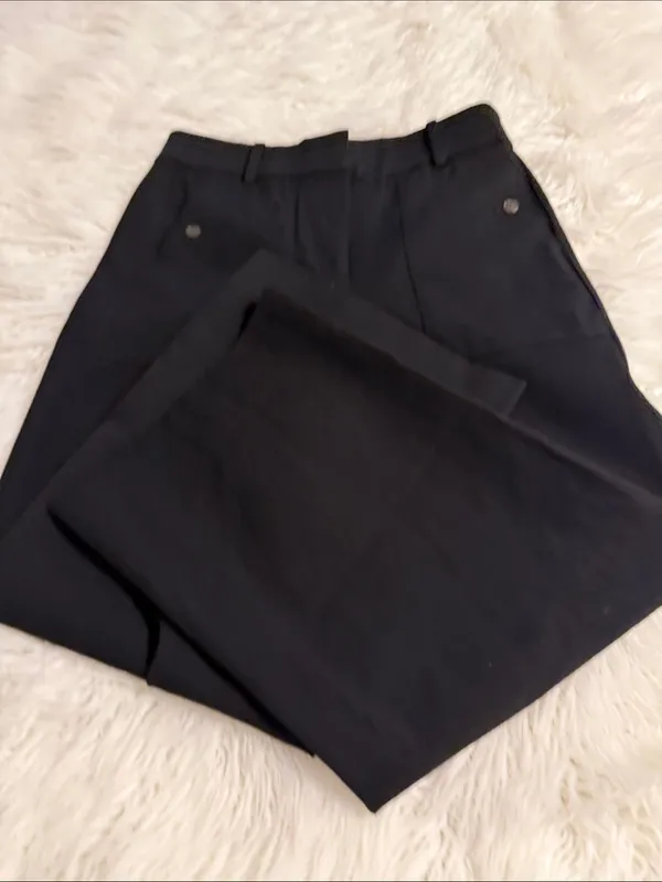 J. Crew Black High-Waist Wide Leg Pants size 4 inseam 25” brand new - Image 9
