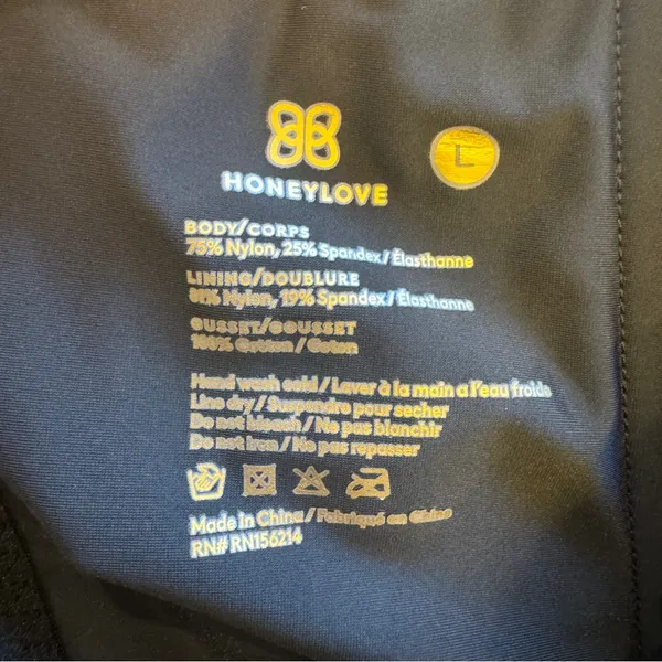 Honeylove SuperPower Short Sculpt Wear Shape‎ Wear Black Size Large - Image 3
