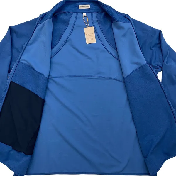 Peter Millar Vista‎ Hybrid Full Zip Golf Jacket Sailor Blue XXL NWT - Image 4