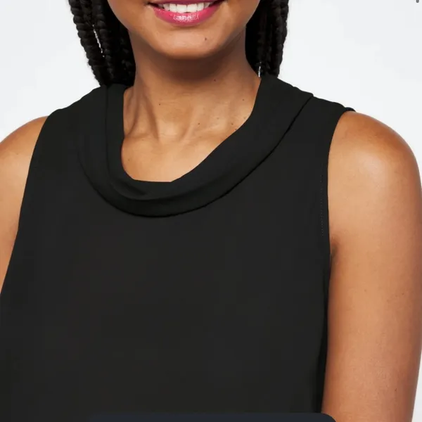 Beacon Apparel Harmony‎ Cowl Neck Blouse Black Size XL - Image 6