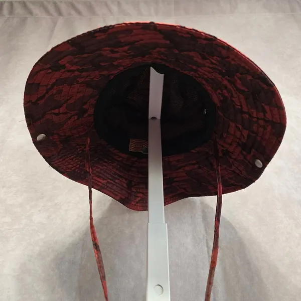 American Patriot Red Camouflage Fishermen Quick Drying Sports Outdoor Bucket Hat - Image 6