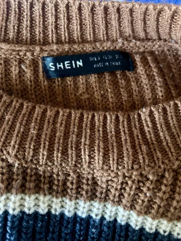 Shein Size Large Women’s Sweater In Earth Tones, Long Sleeve Cozy Knit - Image 6
