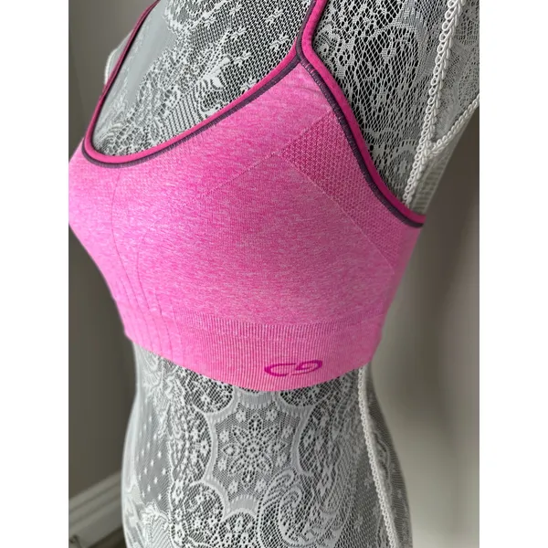 CHAMPION Hot Pink Racerback Skinny Strap Sports Bra Size Small - Image 2