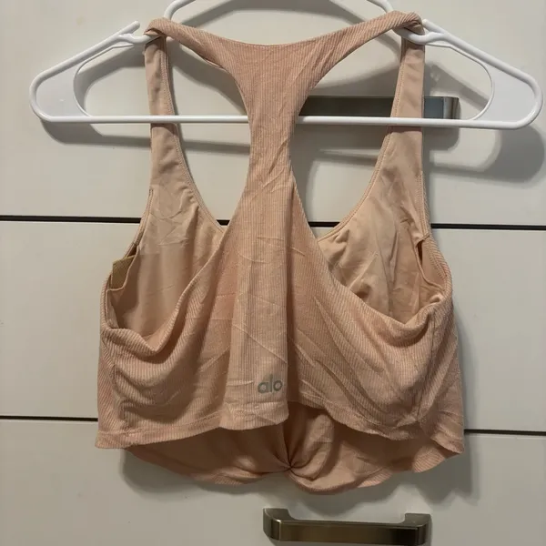 Alo Yoga Knot Bra Peach - Image 3