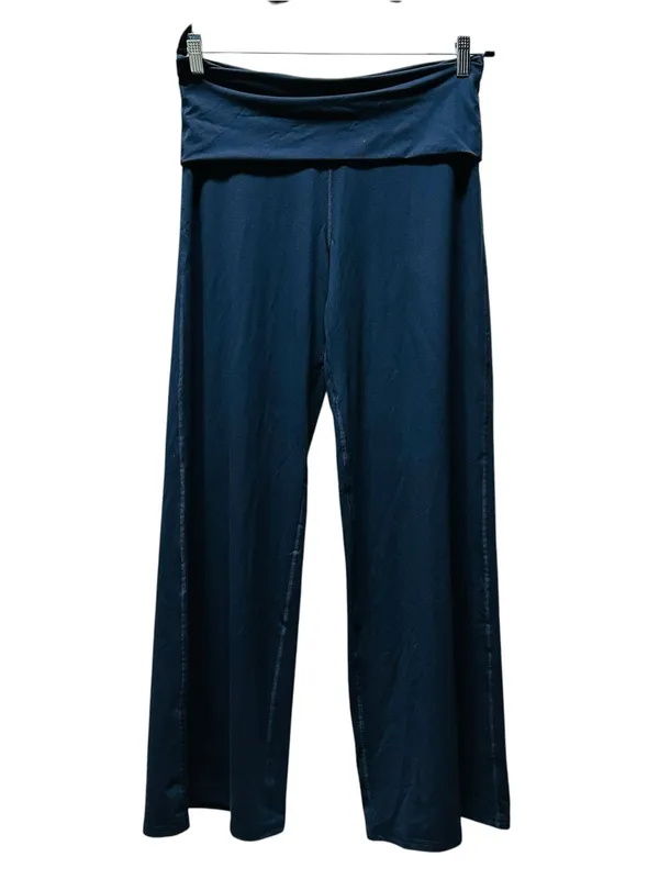 Fabletics dark blue foldover wide-leg pants - Image 2