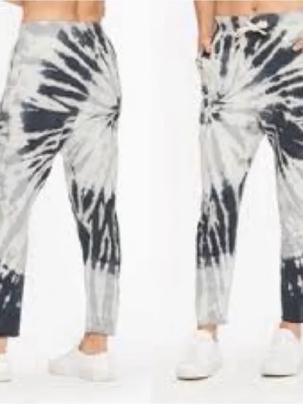Electric & Rose Tie-Dye Matching Sweats Set Medium - Image 2