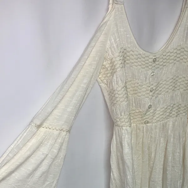 American Rag Cream Cold Shoulder Blouse - Image 6