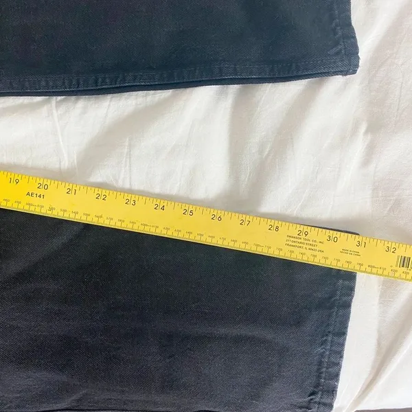 NWT black Pull & Bear Mid Waist Straight Leg Jeans Size 0 - Image 12