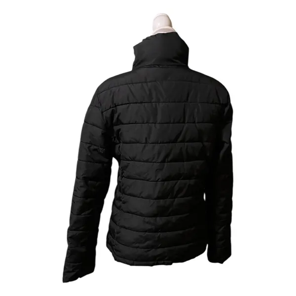 Gap Women's Black Cold Weather Button Front Puffer Jacket Sz S - Image 3