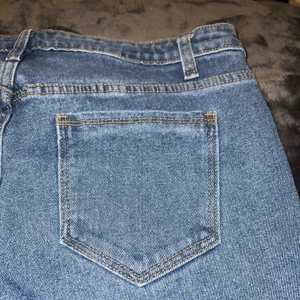 Princess Polly Dark Wash Flare Denim Jeans Size 12 - Image 12