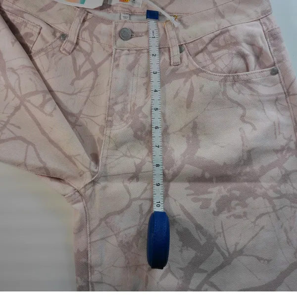 Cali 1850‎ Pink Tree Branch Camo High Rise Wide Leg Jeans Y2K Streetwear 11 30 - Image 4