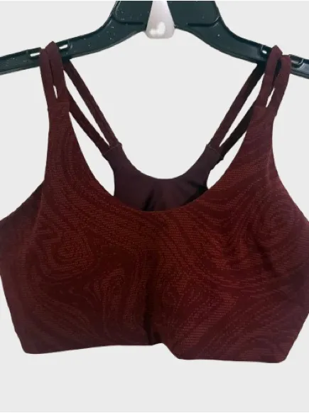 Nike Women's Double-Strap Sports Bra in Dark Burgundy - Image 2