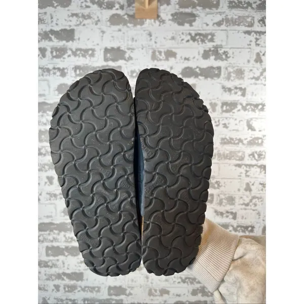 Betula Birkenstocks | women black leather 3 strap sandals size 38 - Image 5