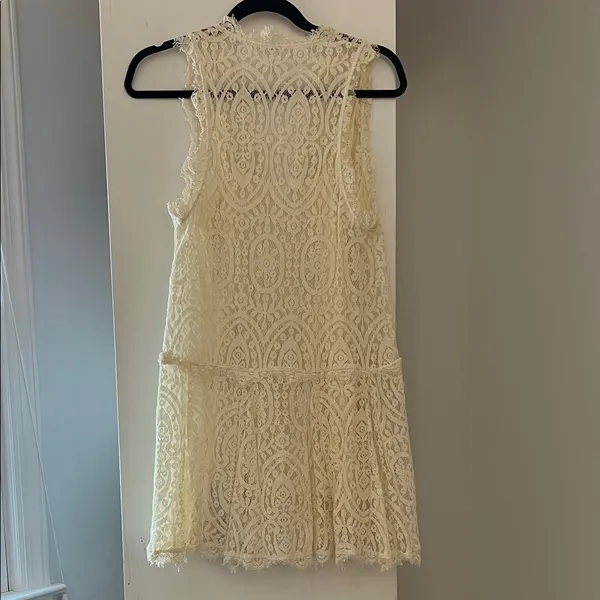 Free People Heart in Two Cream Ivory Lace Dress - Image 10