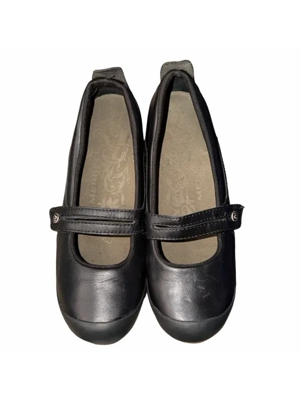 Merrell Plaza Bandeau Black Leather Mary Jane Shoes Women's Size 8 Vintage 2007 - Image 2