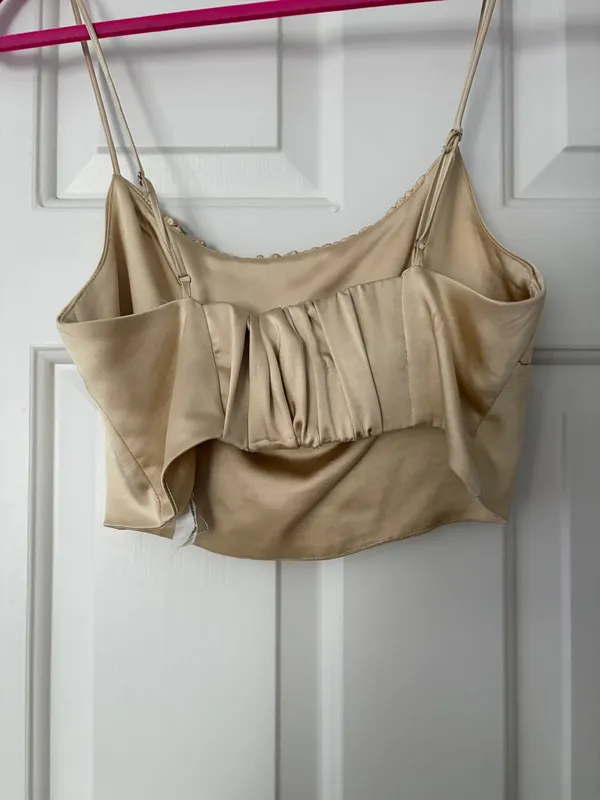 ZARA Gold Crop Top - Image 2