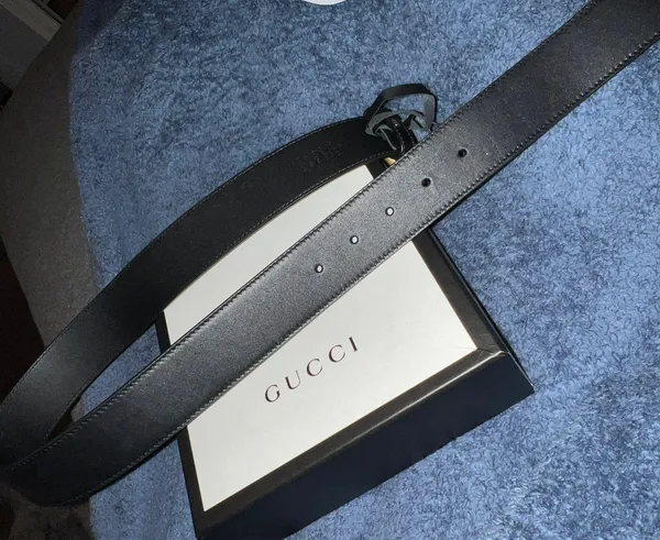 Gucci 2015 Re-Edition Wide Leather Belt - Image 6
