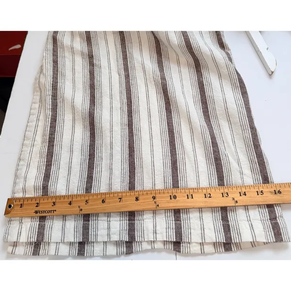 Anthropologie Chiara Corseted Wide Leg Pants Brown Motif Size 0 Linen Cotton - Image 15