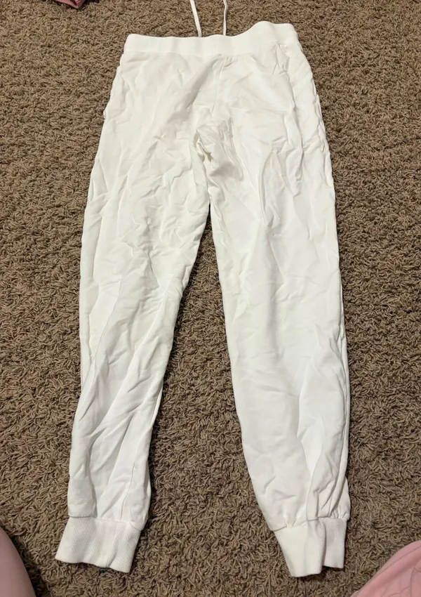 white sweatpants  - Image 3