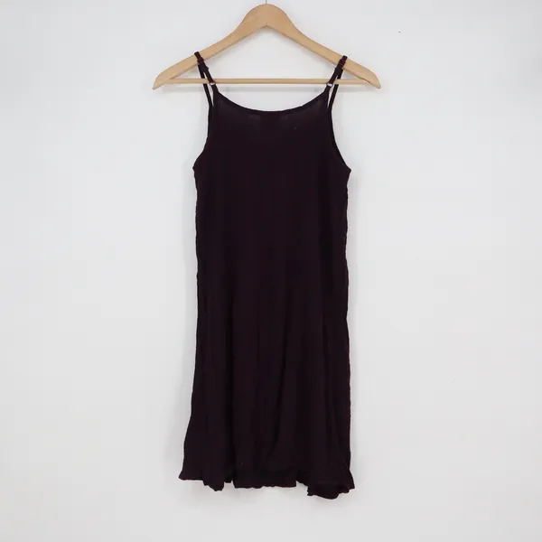Mossimo Supply Co Womens Plum Purple Embroidered Boho Tassel Sundress Size M - Image 5