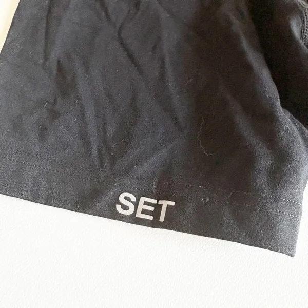 SET ACTIVE Women Onyx Sportbody Shortysuit Athletic Minimalist Romper Size XS - Image 6