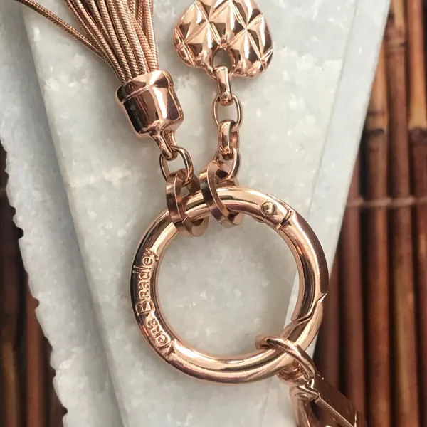 Vera Bradley Love Hope Bag Charm Rose Gold - Image 3