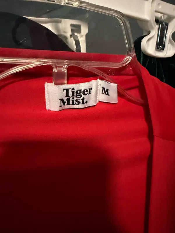 Red Bodycon Tiger Mist Dress - Image 4