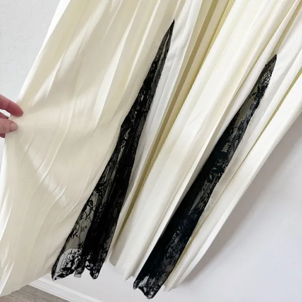 ASOS Cami Pleated Maxi Dress with Lace Trim Size 4 - Image 12
