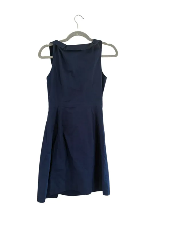Women's J.Crew Navy Midi Dress Size 2 - Image 3