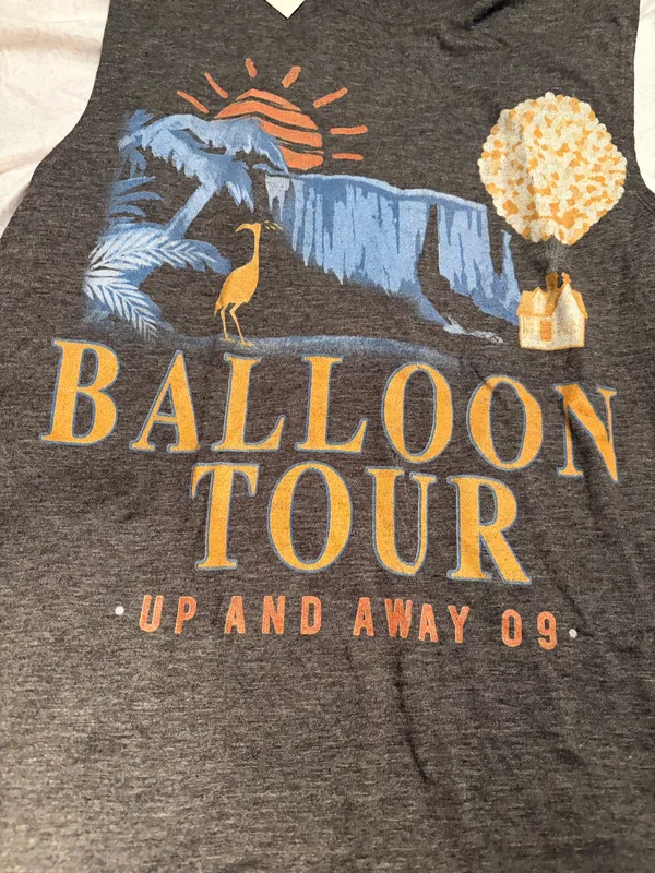Disney Pixar UP ballon tour tank top - Image 4