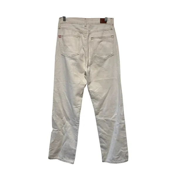 BDG Women's Cowboy Jeans Ivory High Rise Straight Leg Cotton Size 28 - Image 7