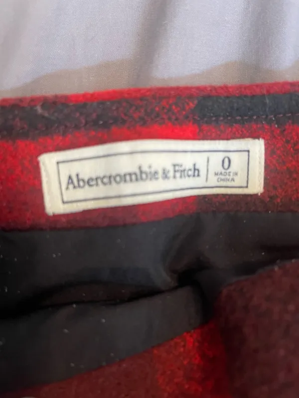 Abercrombie red plaid skirt - Image 3