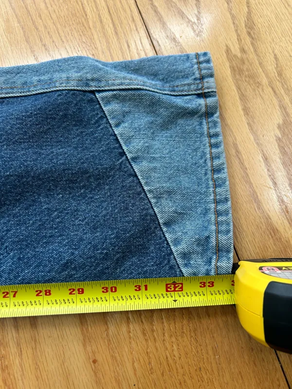 NWT REVICE DENIM 90's‎ Baby Candy Shop Jeans Size 25 Patchwork High Waist - Image 9