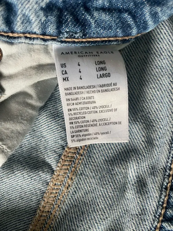 American Eagle wide leg high rise jeans - Image 4