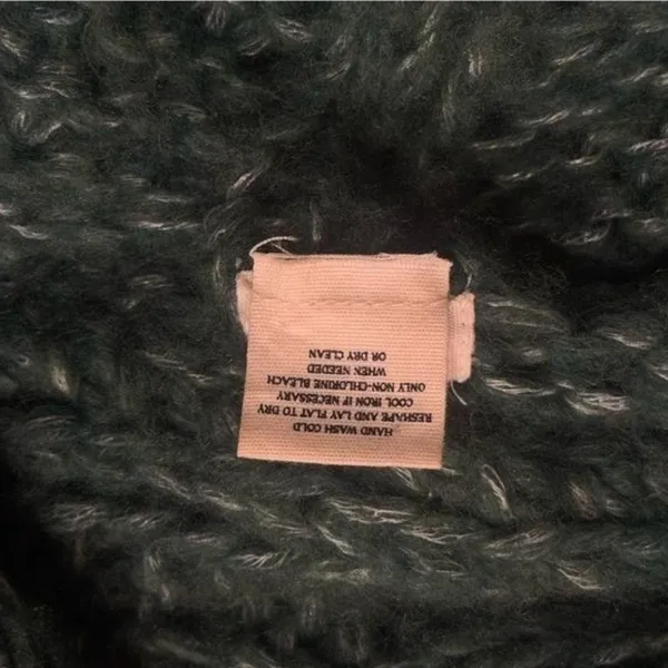 Anthropologie Sleeping‎ on Snow Green Knit Wool Blend Zipup Jacket Cabin Cozy S - Image 11