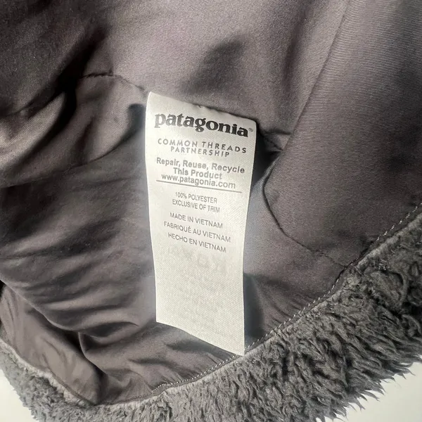 Patagonia Los Gatos Grey Fleece Vest Size XL - Image 6