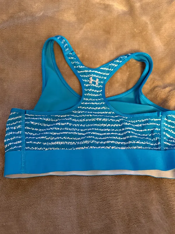 Blue Under Armour Sports Bra - Image 2