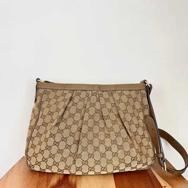 Pre-Owned Gucci GG Canvas Sukey Shoulder Bag‎ 296884 - Image 5