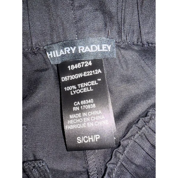 Hilary Radley Black Tencel Lyocell Pull On Shorts Mid Rise Womens Small - Image 3