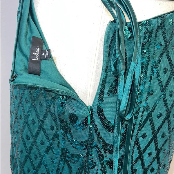 Lulu's Green Halter Bodycon‎ Dress - Image 5