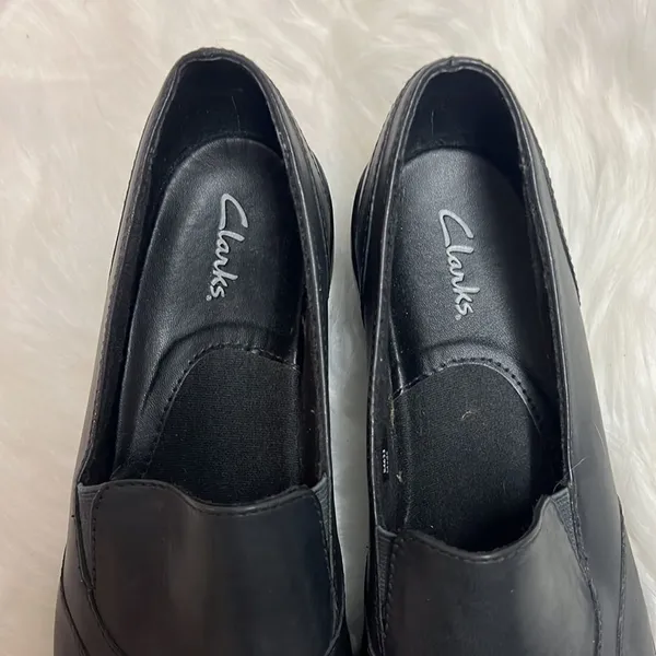 Clarks Blackberry Slip-On Leather Loafer Mules Slide Size 9.5‎ Bin 25 - Image 11