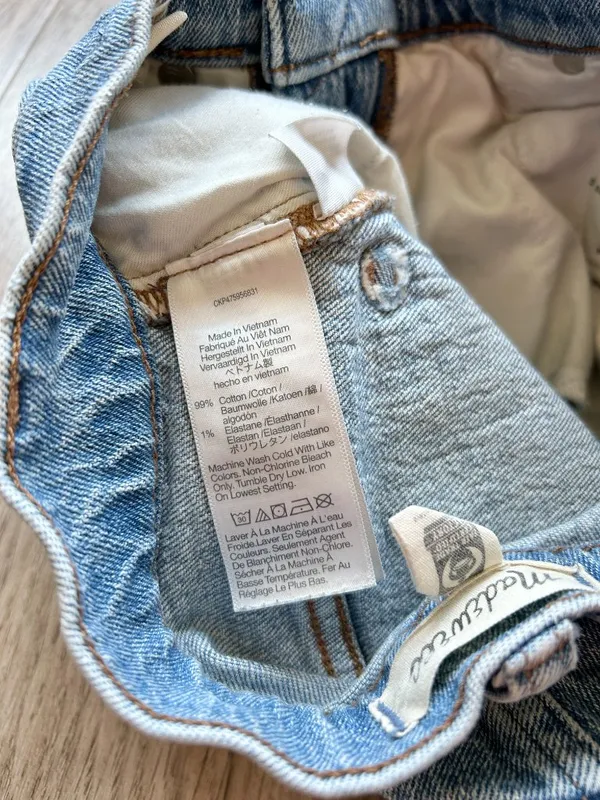 Madewell The Perfect Vintage Wide-Leg Jean Light Wash Size 23 - Image 9