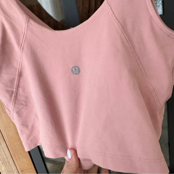 Lululemon Align Tank Top sports bra cropped Pink Blossom dusty rose - Image 8