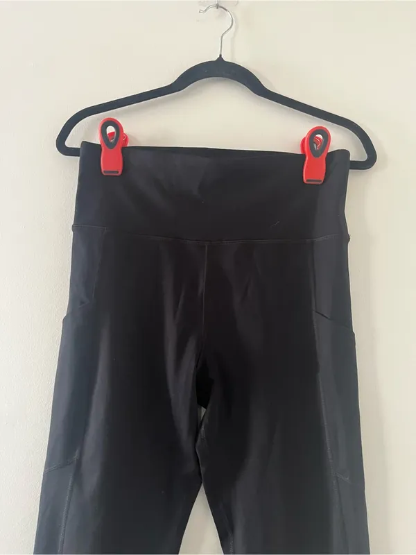 American Eagle The Everything Pocket Leggings Black Large High Rise 7/8 Length - Image 2