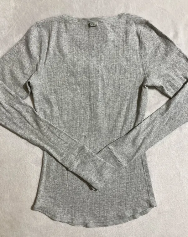 SKIMS Cotton Rib Henley M - Image 3