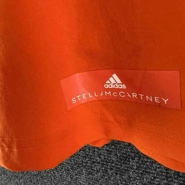 adidas Stella McCartney Barricade Tennis Skort Orange Pleated Skirt Small S - Image 3
