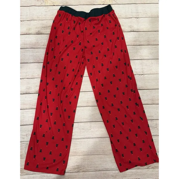 NWT Roudelain red long-sleeve Christmas Theme pajama set - Pants And Top Medium - Image 7
