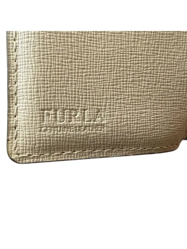 Furla Trifold Wallet Leather Bifold Wallet One Size Beige - Image 2